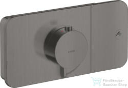Hansgrohe AXOR ONE termosztátos falsík alatti kád /zuhany csaptelep, szálcsiszolt fekete króm 45711340 (45711340)