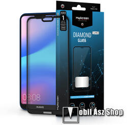 MyScreen HUAWEI P20 Lite, MYSCREEN DIAMOND GLASS LITE EDGE üvegfólia, 9H, Full, Fekete