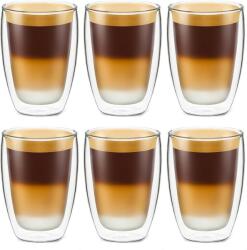 KRASINO Set 6 pahare Krasino Selory, pereti dubli, sticla borosilicat, 300 ml Pahar