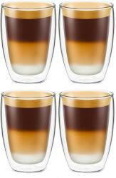 KRASINO Set 4 pahare Krasino Selory, pereti dubli, sticla borosilicat, 300 ml Pahar
