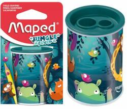 Maped Jungle Fever kétlyukú tartályos hegyező - zöld állatos (CW-044103)