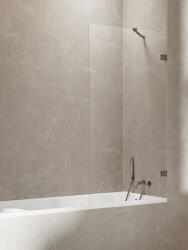 New Trendy Avexa Gunmetal Brushed zuhanyparaván 60 cm egyrészes barna csiszolt/átlátszó üveg EXK-3516 (EXK3516)