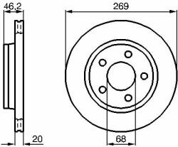 Bosch Disc frana BOSCH 0 986 478 316 (0 986 478 316)