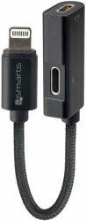 4smarts Lightning to 2x Lightning Audio Splitter SoundSplit - Lightning адаптер към 2x Lightning изхода (6см) (черен)