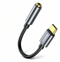 Baseus USB-C Male + 3.5mm Female Adapter L54 - активен адаптер USB-C към 3.5 мм аудио изход за устройства с USB-C порт (черен)