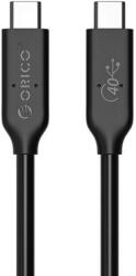 ORICO USB4 USB-C to USB-C Cable, 8K, 100W, 40Gbps - здрав USB4 кабел за устройства с USB-C порт (30 см) (черен)