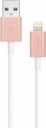 Moshi Lightning to USB Cable - USB кабел за iPhone X, iPhone 8, iPhone 7, iPad, iPod с Lightning (100 см) (розово злато)
