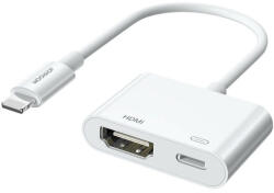 JOYROOM Lightning to HDMI Adapter 1080p - адаптер за свързване от Lightning към HDMI вход за мобилни устройства с Lightning (бял)