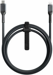 Nomad Rugged USB-C to Lightning Cable - здрав кабел с въжена оплетка за устройства с Lightning порт (150 см) (черен)