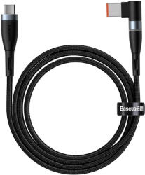 Baseus Magnetic Zinc Cable (CATXC-U01) - USB-C кабел с магнитен адаптер за Lenovo лаптопи (11x7.0мм) (200 см) (черен)
