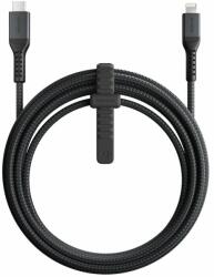 Nomad Kevlar USB-C to Lightning Cable v2 - здрав кевларен кабел за устройства с Lightning порт (300 см) (черен)