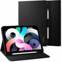 Spigen Liquid Air Folio Case - силиконов (TPU) кейс с висока степен на защита и поставка за iPad Air 4 (2020) (черен)