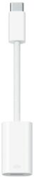 Apple USB-C to Lightning Adapter - оригинален адаптер от USB-C (мъжко) към Lightning (женско) за свързване на Apple устройства с USB-C порт (бял)