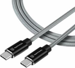 Tactical Fast Rope Kevlar USB-C to USB-C Charging Cable 100W - здрав кевларен USB-C към USB-C кабел за устройства с USB-C порт (200 cm) (сив)
