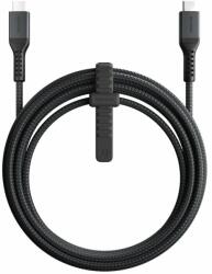 Nomad Kevlar USB-C to USB-C Charging Cable v2 100W - здрав кевларен USB-C към USB-C кабел за MacBook и устройства с USB-C порт (300 см) (черен)