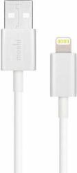 Moshi Lightning to USB Cable - USB кабел за iPhone X, iPhone 8, iPhone 7, iPad, iPod с Lightning (100 см) (бял)