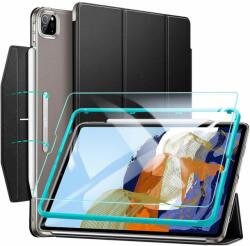 ESR Ascend Trifold Case And Tempered Glass - комплект полиуретанов калъф с поставка и стъклено покритие за iPad Pro 11 M1 (2021), iPad Pro 11 (2020), iPad Pro 11 (2018) (черен)