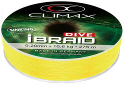 Climax iBRAID DIVE SINKING FLUO YELLOW 135m 0.18mm 9.5kg (9432-10135-018) - plazaweb