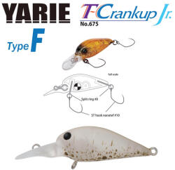 Yarie Jespa YARIE T-CRANKUP JR 675 TYPE F 2.8mm 1.8gr C3 Akayari (Y67518C3) - plazaweb
