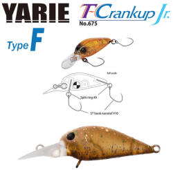 Yarie Jespa YARIE T-CRANKUP JR 675 TYPE F 2.8mm 1.8gr C5 Mastupele (Y67518C5) - plazaweb