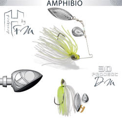 Herakles SPINNERBAIT AMPHIBIO TANDEM 1/4oz 7gr Chartreuse White (ARHKAST0706) - plazaweb