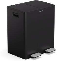 Klarstein EcoVista, hulladékgyűjtő komposztálóval, 40 l + 3 l/tároló + komposztáló, Soft-Close (KG28-40L-sch) (KG28-40L-sch)