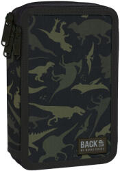 BackUP Penar cu rechizite BackUp EW BackUp EW - Dinosaurs, 3 fermoare (88829) Penar