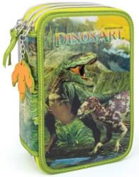 DinosArt Penar școlar echipat DinosArt - Dinozaurii, cu 3 fermoare (D15404) Penar