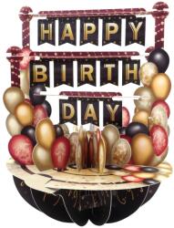 Santoro Felicitare 3D Santoro Pirouettes - Birthday Balloons (PS096)
