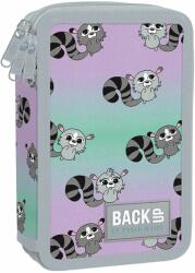 BackUP Penar școlar cu rechizite BackUp EW - Raccoons, 3 fermoar (93502)