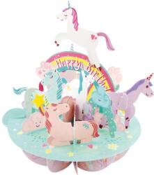 Santoro Felicitare 3D Santoro Pirouettes - Birthday Unicorn (PS080)