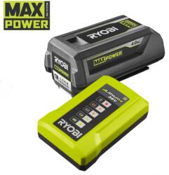RYOBI RY36BK17B-140 36 V gyorstöltő és 1 db Lithium+ MAX POWER akkumulátor 36 V, 4.0 Ah (5133006228)
