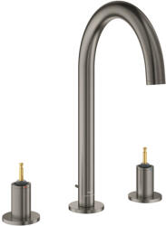 GROHE Atrio Private Collection 3-lyukas mosdócsaptelep, 1/2″ L-es méret, szálcsiszolt grafit 20593AL0 (20593AL0)