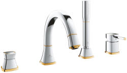 GROHE Grandera 4-lyukas, egykaros kádkombináció, króm/arany 29418IG0 (29418IG0)