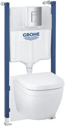 GROHE Solido 5-in-1 set with Euro Ceramic compact WC 3 - 6 l, 1.13 m installation height, 39890000 (39890000)