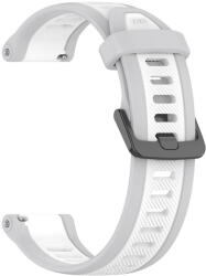 Techsuit Curea pentru Samsung Galaxy Watch 4/5/Active 2, Huawei Watch GT 3 (42mm)/GT 3 Pro (43mm) - Techsuit Watchband (W053) - White (KF2328211)