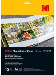 Kodak Hartie foto Kodak Photo Sticker Paper Gloss 120gsm A4x10 (3510645) (T-MLX53440)