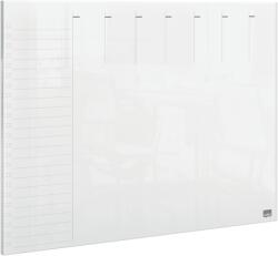 Nobo Organizator NOBO, saptamanal, acrylic, pentru birou sau perete, A4, marker inclus, transparent (NB-1915614) - vexio
