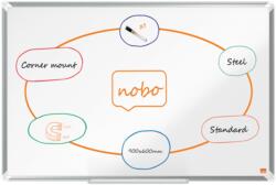 Nobo Tabla NOBO Premium Plus, otel lacuit, 90x60 cm, magnetica, include marker si tavita, alb (NB-1915155) - vexio