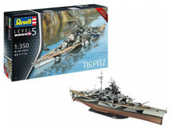 Revell German Battleship WWII Tirpitz 1: 350 makett hajó (5096) (5096)