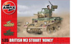 Airfix M3 Stuart Honey 1: 35 makett harcjármű (A1358) (A1358)