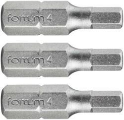 Fortum behajtóhegy HEX, 3 db, S2 acél; H 4×25mm, bliszteren (4741505) - gardenet