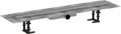 Hansgrohe RainDrain Compact 800 zuhanylefolyó komplett készlet lapos beépítéshez, szálcsiszolt rozsdamentes acél, HAN-56166800 (HAN-56166800)