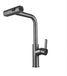 Gamma Rotary konyhai csaptelep gun gray, beépíthető (BR-GM)