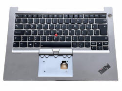 Lenovo ThinkPad E14 Gen 1 háttérvilágítással (backlit) trackpointtal (pointer) ezüst burkolattal (topcase) magyar (HU) laptop/notebook billentyűzet gyári