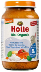  Holle Bio Junior Zöldségrizottó üveges bébiétel, demeter 220g