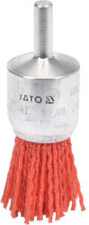Yato Nylon szálas kefe (ecsetkefe), fúróba fogható - 25 mm, csap 6 mm (YT-47780)