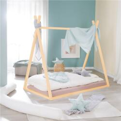 roba Tipilounge 70x140 cm Montessori Bed Bamboo Wood házikó ágy