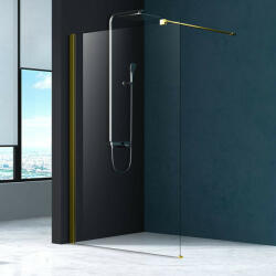 Fluminia Paravan de dus Walk In, Fluminia Foxy Gold, 120 cm, easy clean, profil auriu periat, W01SC01BG-120-V1 (W01SC01BG-120-V1)