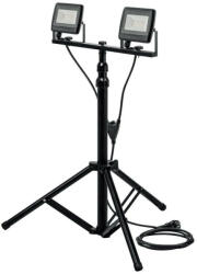 Daniella - deLux LED állványos reflektor 2X20W, 3600lm, 220-240VAC, IP65, 4000K, fekete - Slim deLux DEL1768 (DEL1768)